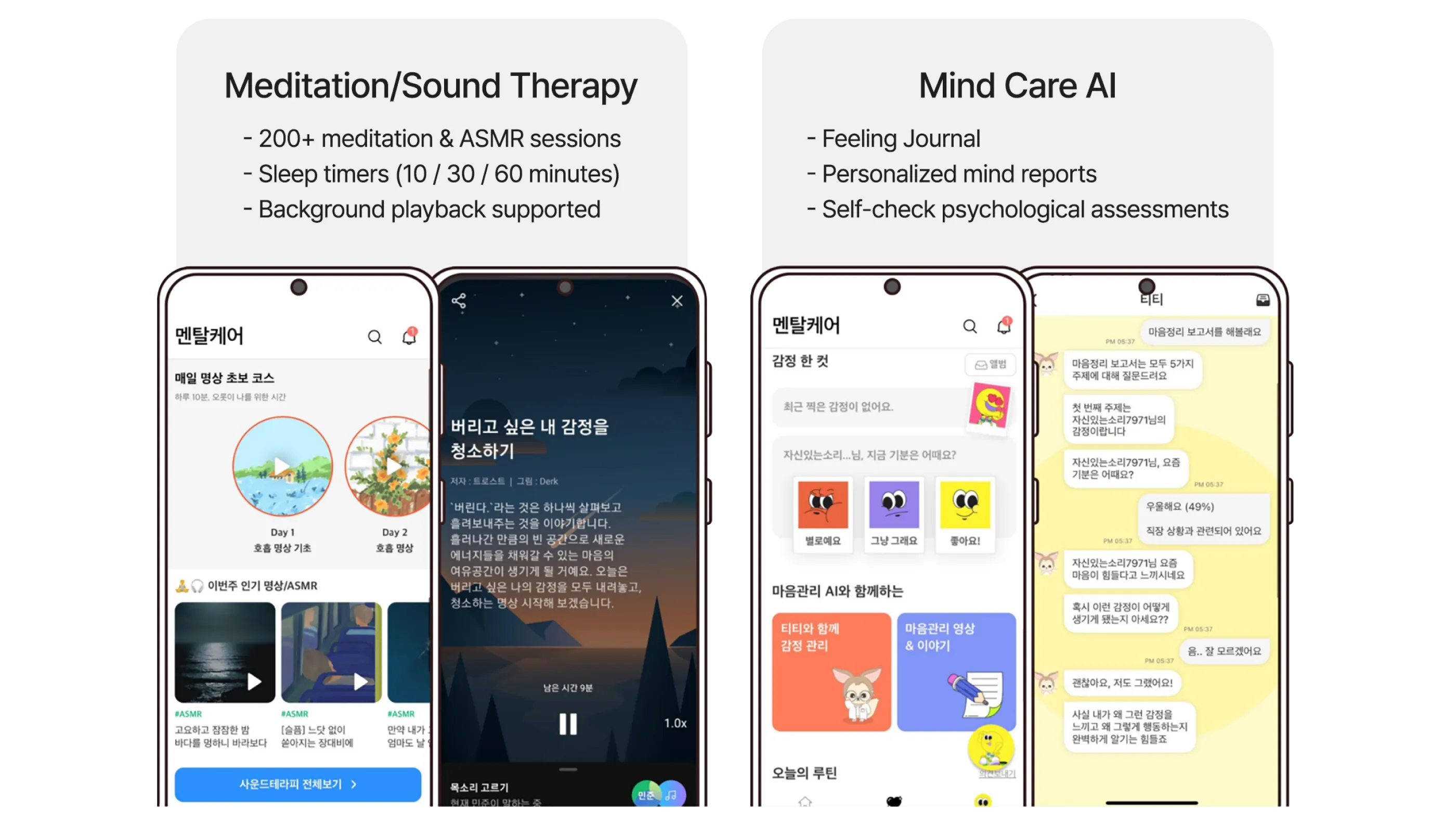 Mental Care Content Screen